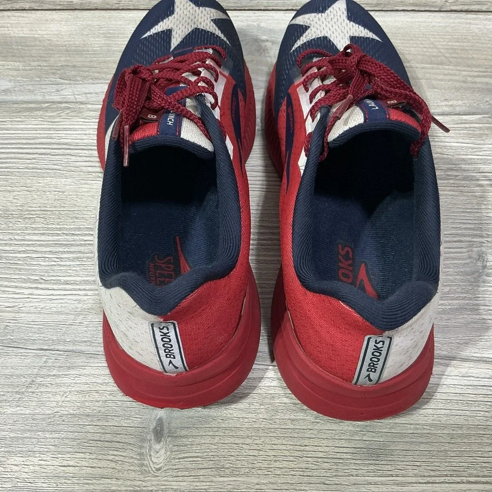 Brooks Launch 8 Men's Size 11.5 D Run Texas Flag Running Shoes 1103581D621